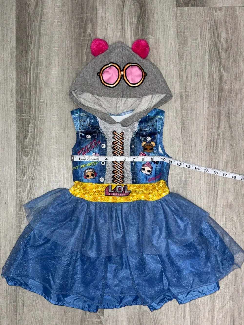Bundle of 2 LOL Surprise & Trolls World Tour Hooded Dress Costumes XS (4/5)